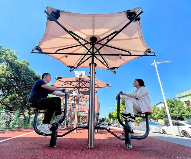 聚力“百千万工程”田头角村智能化健身路径建成(图3)