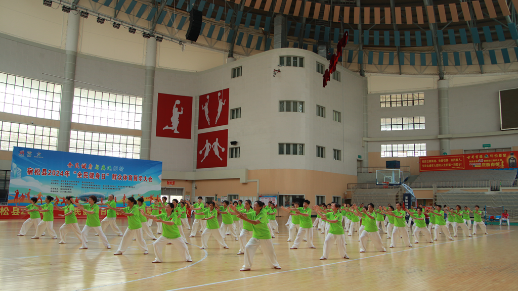 宿松县举办2024年“全民健身日”群众体育展示大会(图2)