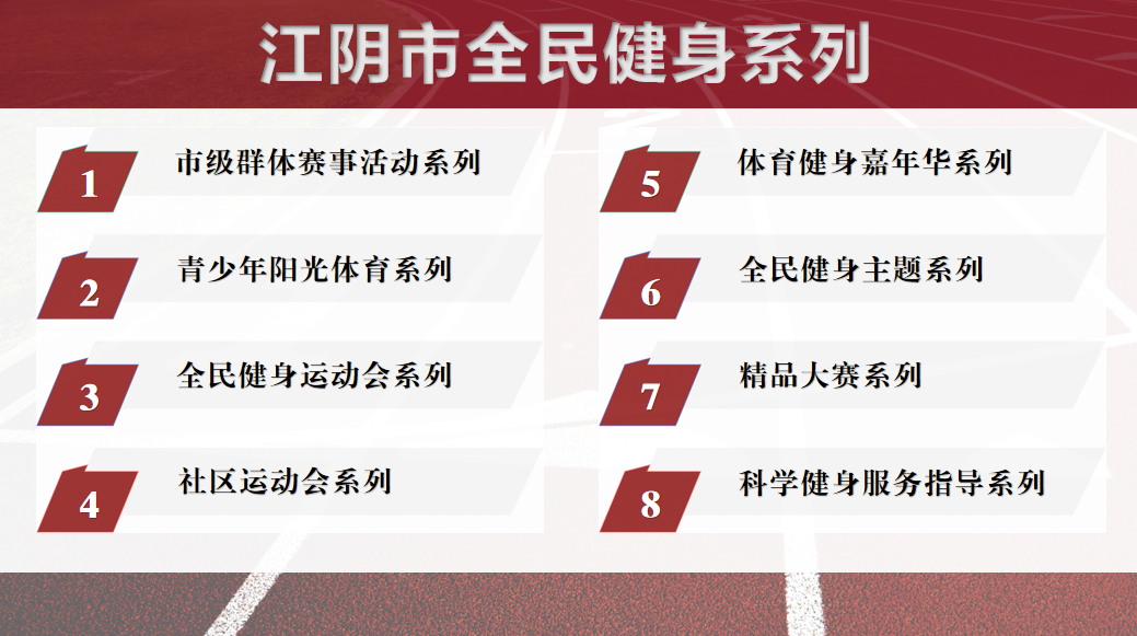 2024年江阴市全民健身系列活动计划(图1)