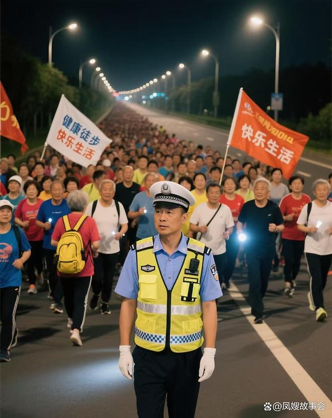 老头老太压马路街道办劝说未果货车司机：让她走(图3)