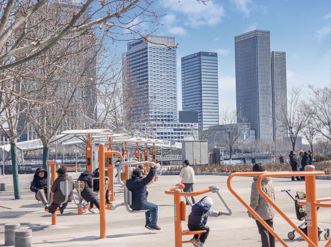 海河畔上线“智能健身场”！(图6)