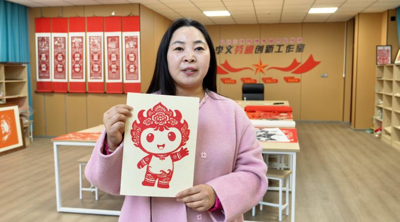 安徽靈璧：以剪為筆繪省運以紙為媒展風採(图1)